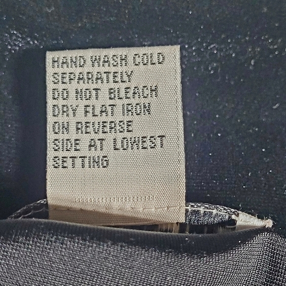 Notations Black Velvet Layered Blouse/Cardigan with Rhinestone Heart Clasp (XL) - Picture 9 of 11